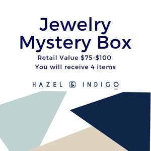 Hazel & Indigo Jewelry - Jewelry Mystery Box Retail Value $75-100 for $35 Hazel & Indigo Jewelry - Jewelry Mystery Box Retail Value $75-100 for $35